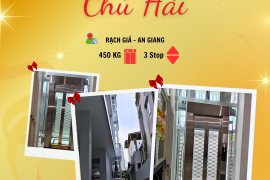 BÀN GIAO THANG MÁY LỒNG KÍNH GIA ĐÌNH MITSUGOLD TẠI NINH KIỀU, CẦN THƠ
