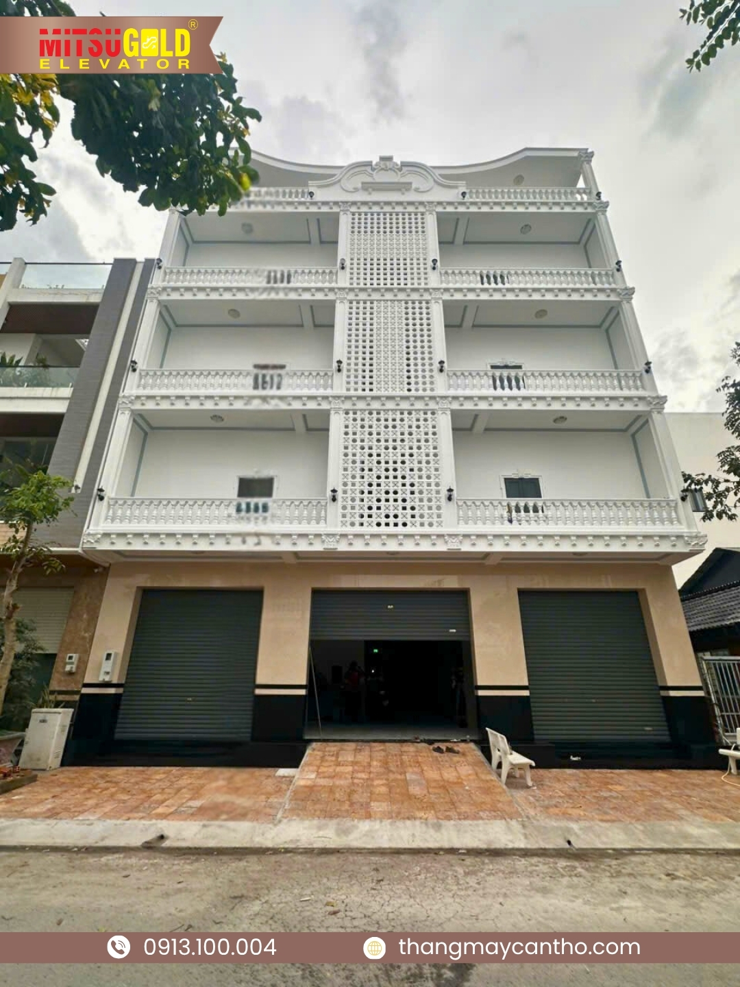 thi cong thang may, thang may Can Tho, thang may Vinh Long