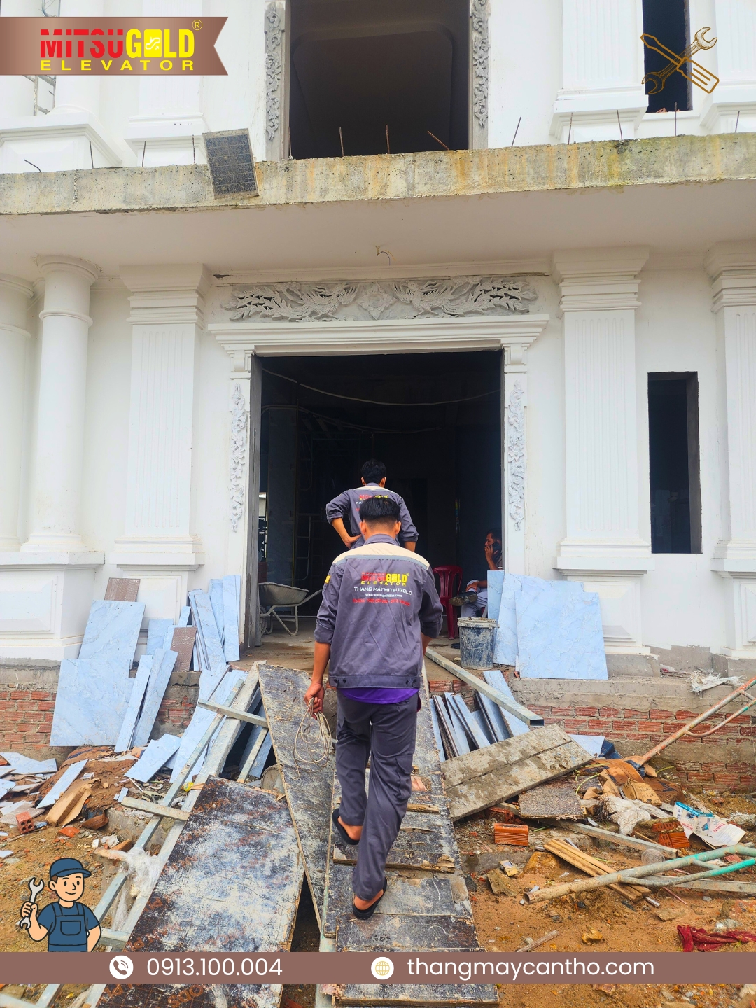 thi cong thang may, thang may Can Tho, thang may An Giang