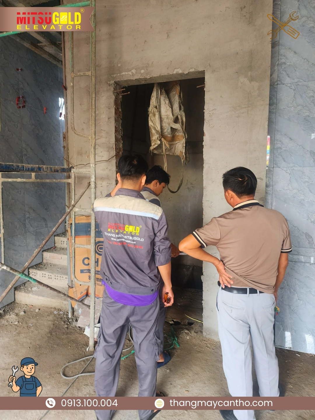 thi cong thang may, thang may Can Tho, thang may An Giang