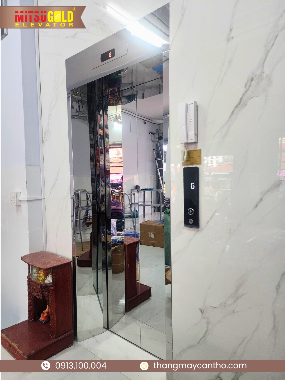 thi cong thang may, thang may Can Tho