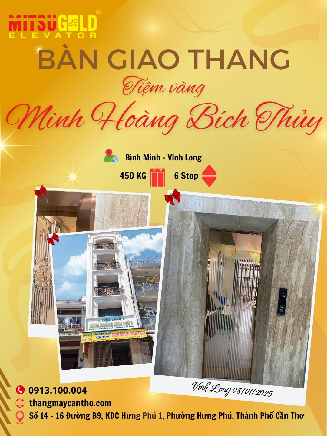 thi cong thang may, thang may Can Tho, thang may Vinh Long
